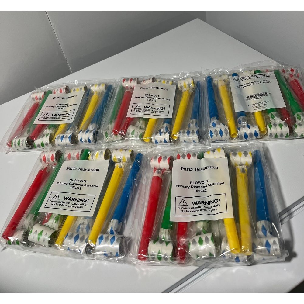 Brand new! 5 packs of‎ 40 total Party blowers party favors - 8 per pack
